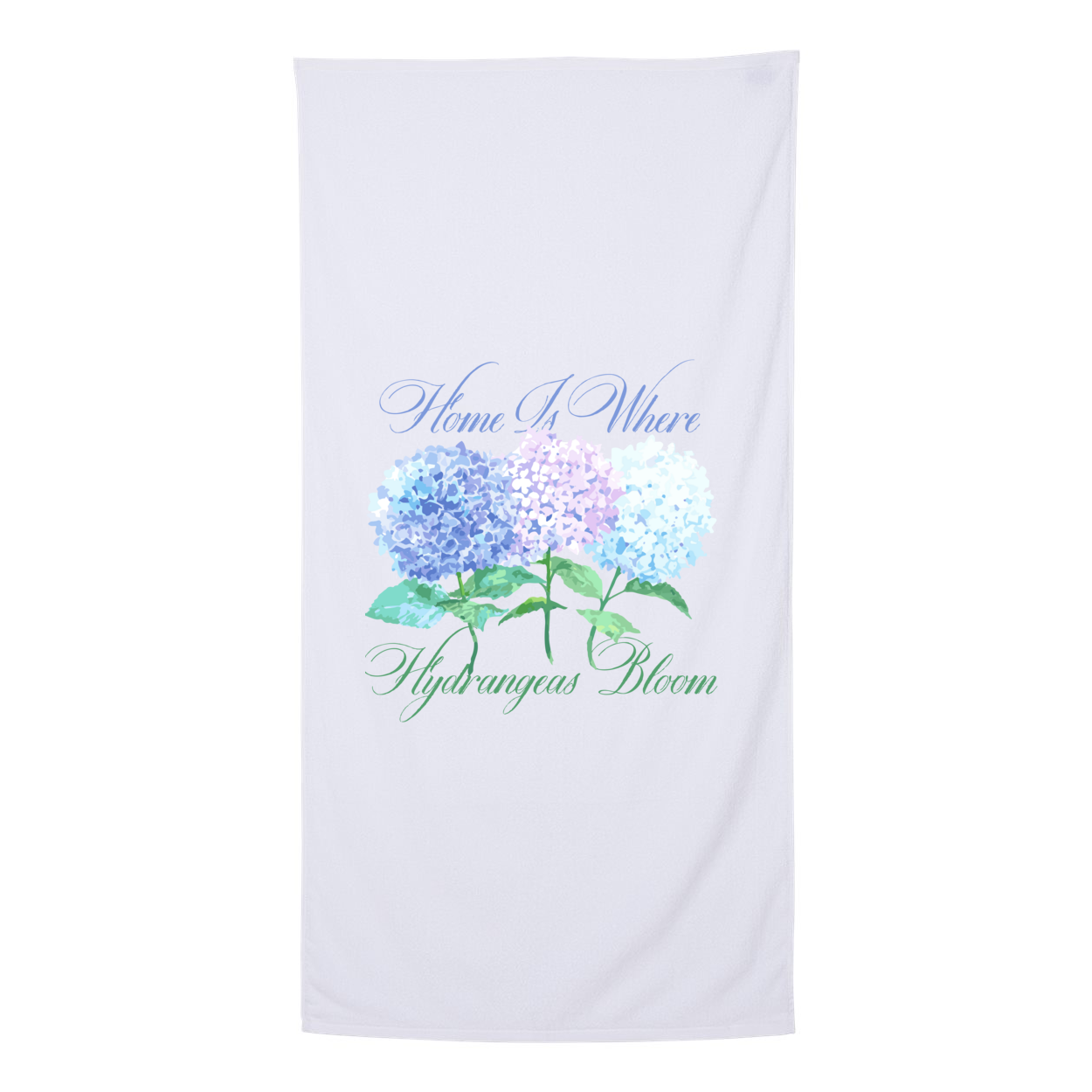 Hydrangea Beach Towel