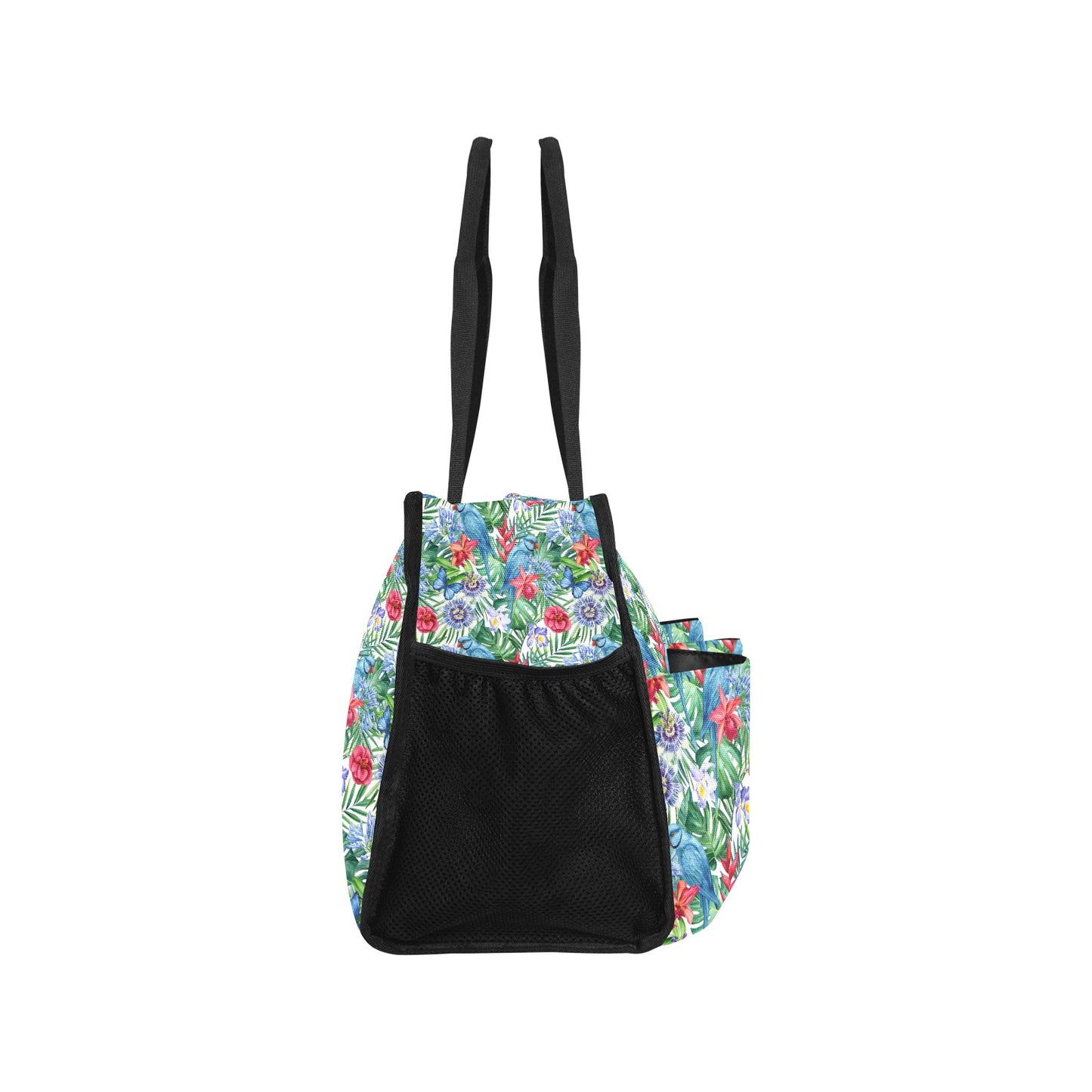 Tropical Bird Large Pocket Tote