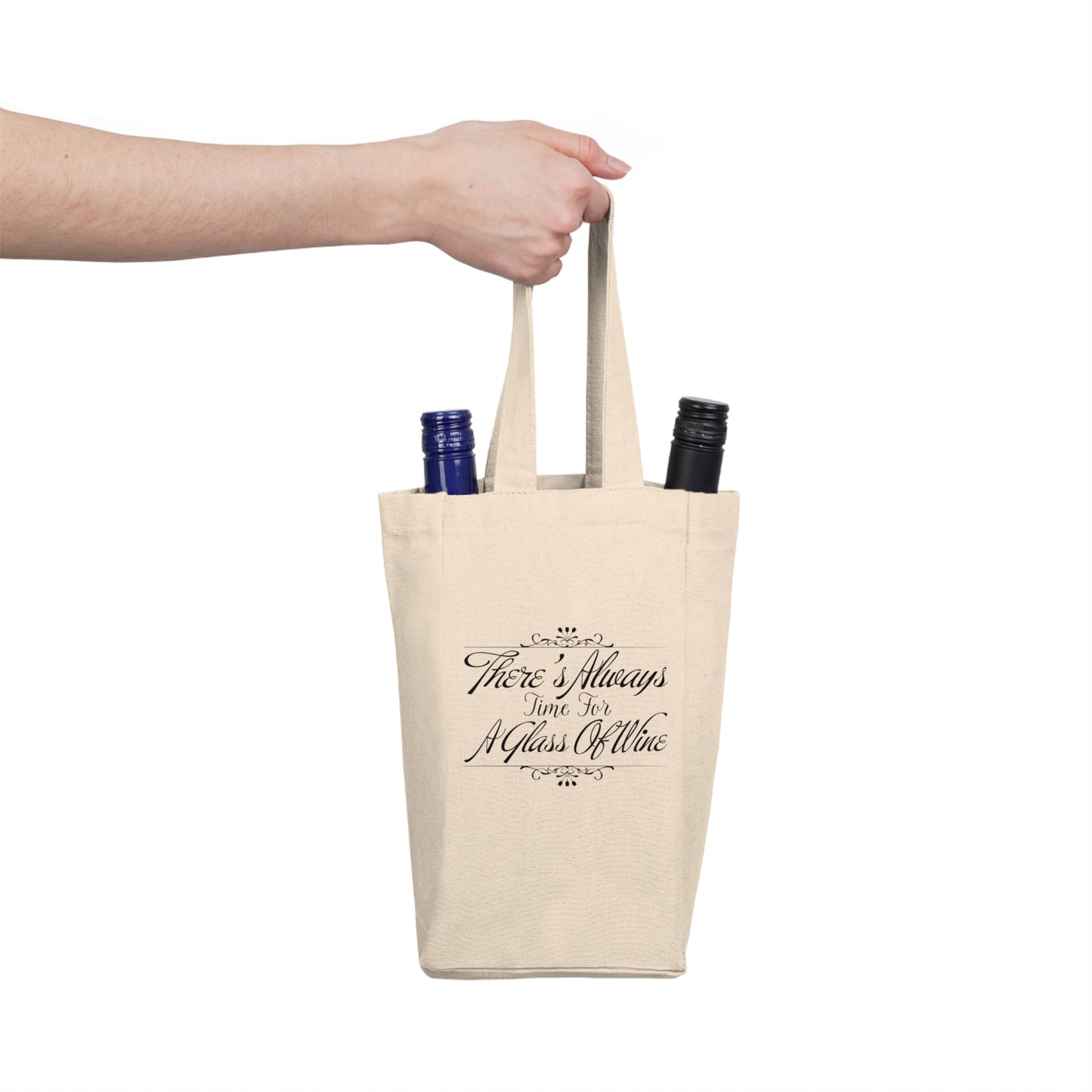 Time For Wine Double Wine Tote Bag