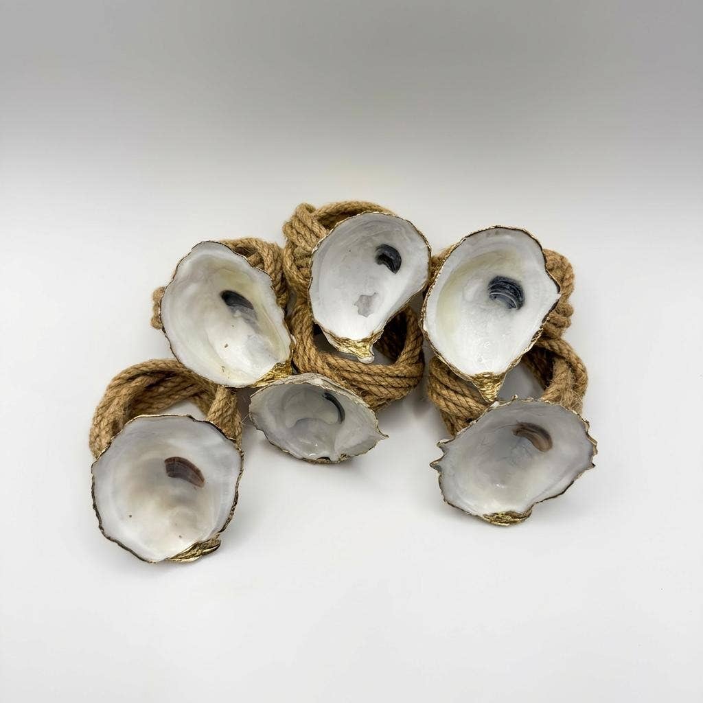 Oyster Shell Napkin Rings