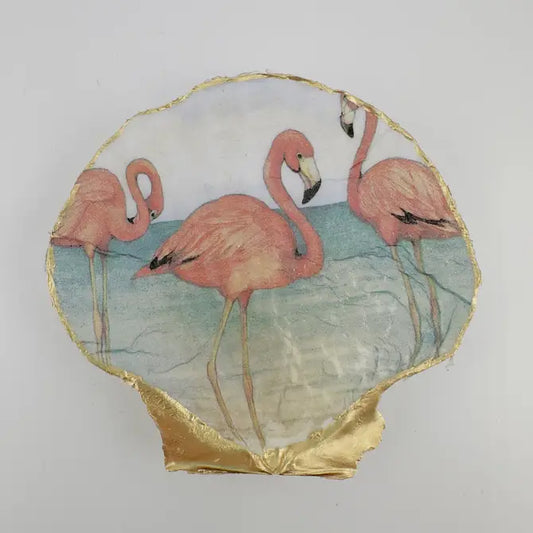 Flamingo Beach Shell Soap Dish