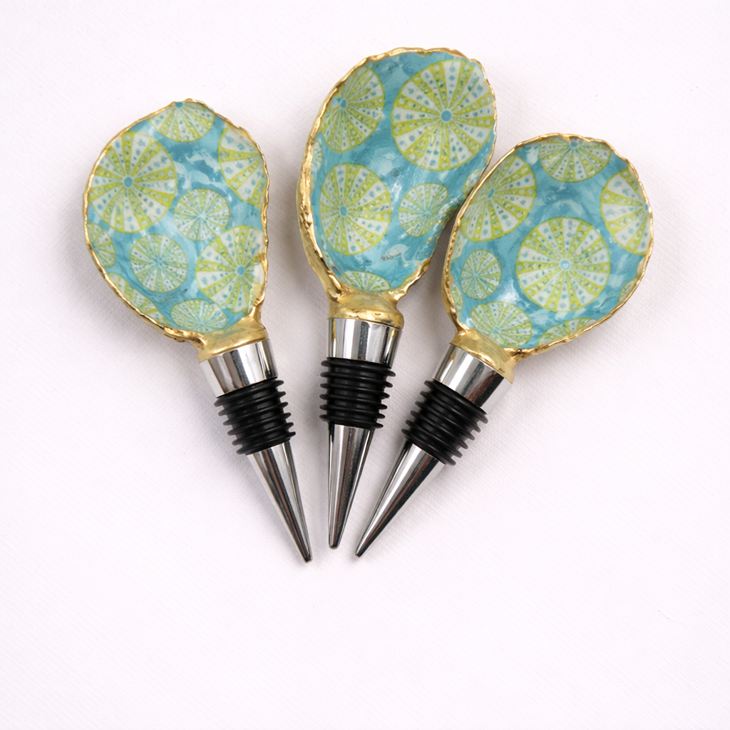 Sea Urchin Oyster Shell Wine Stopper