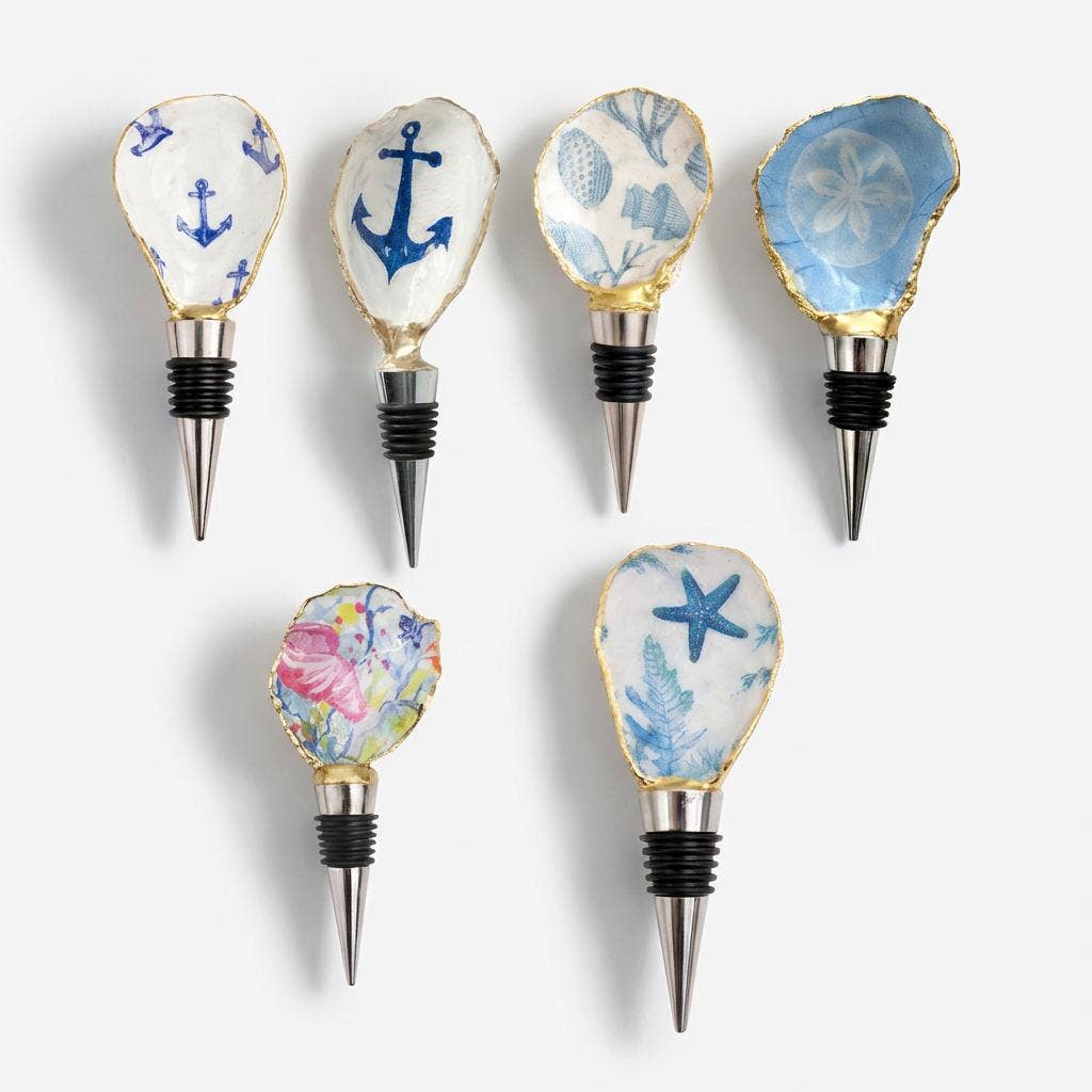 Nautical Oyster Shell Stopper Pack 12 Piece
