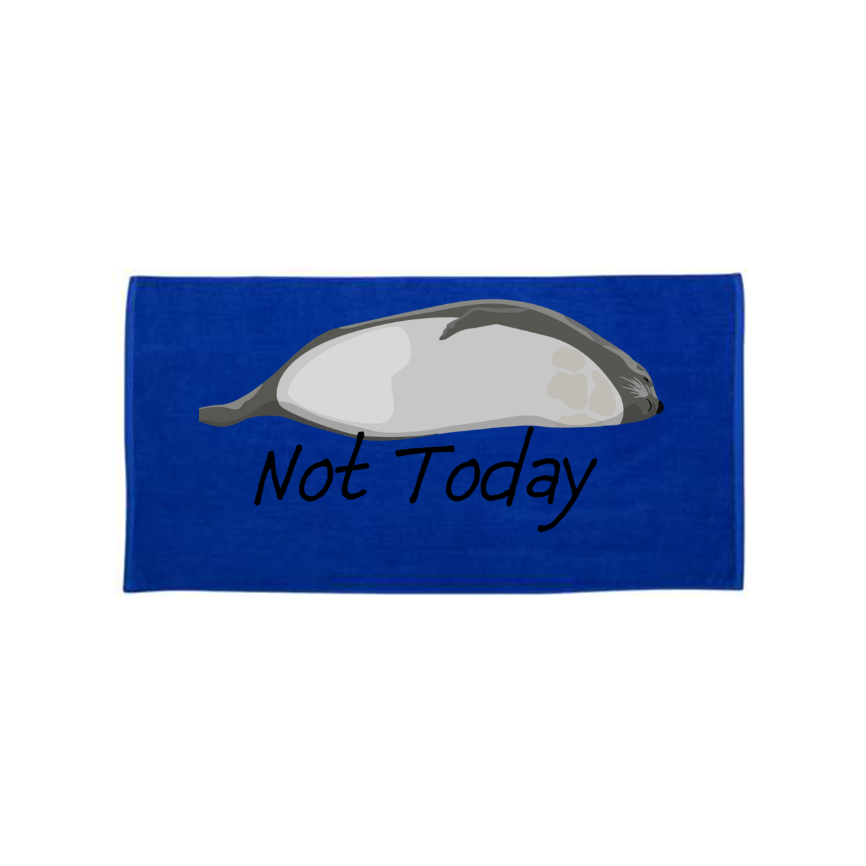 Not Today Velour Beach Towel