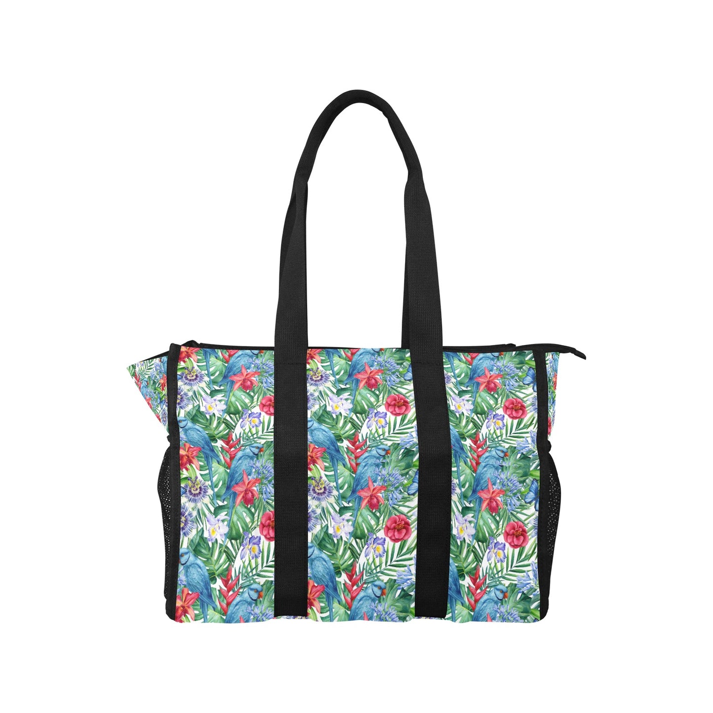 Tropical Bird Large Pocket Tote