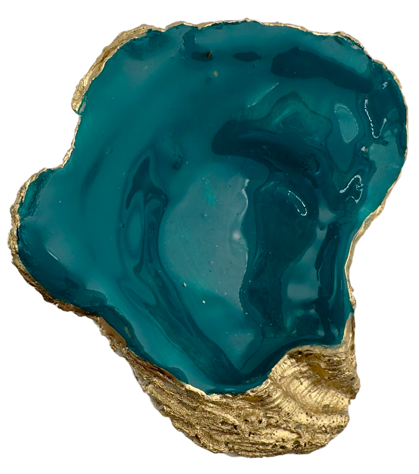 Emerald Splendor: Handcrafted Oyster Shell Wine Stoppers