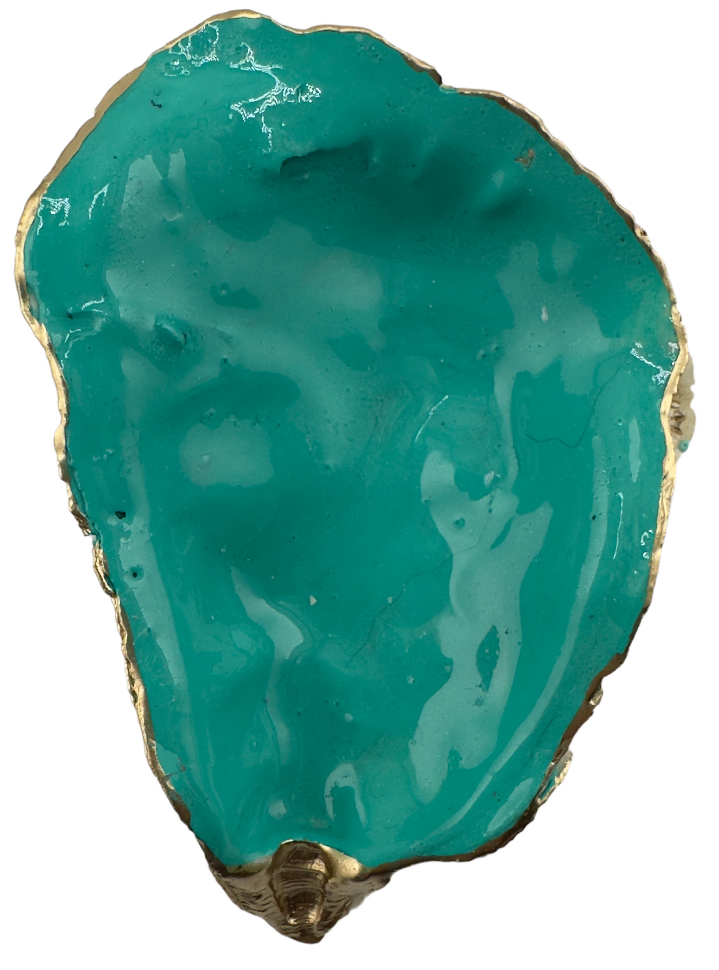 Emerald Splendor: Handcrafted Oyster Shell Wine Stoppers