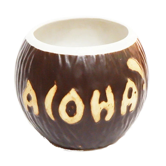 Tiki Ceramic Mug Coconut Shape Mug  For Gifts Cups And Mugs Collection New Year Decoration