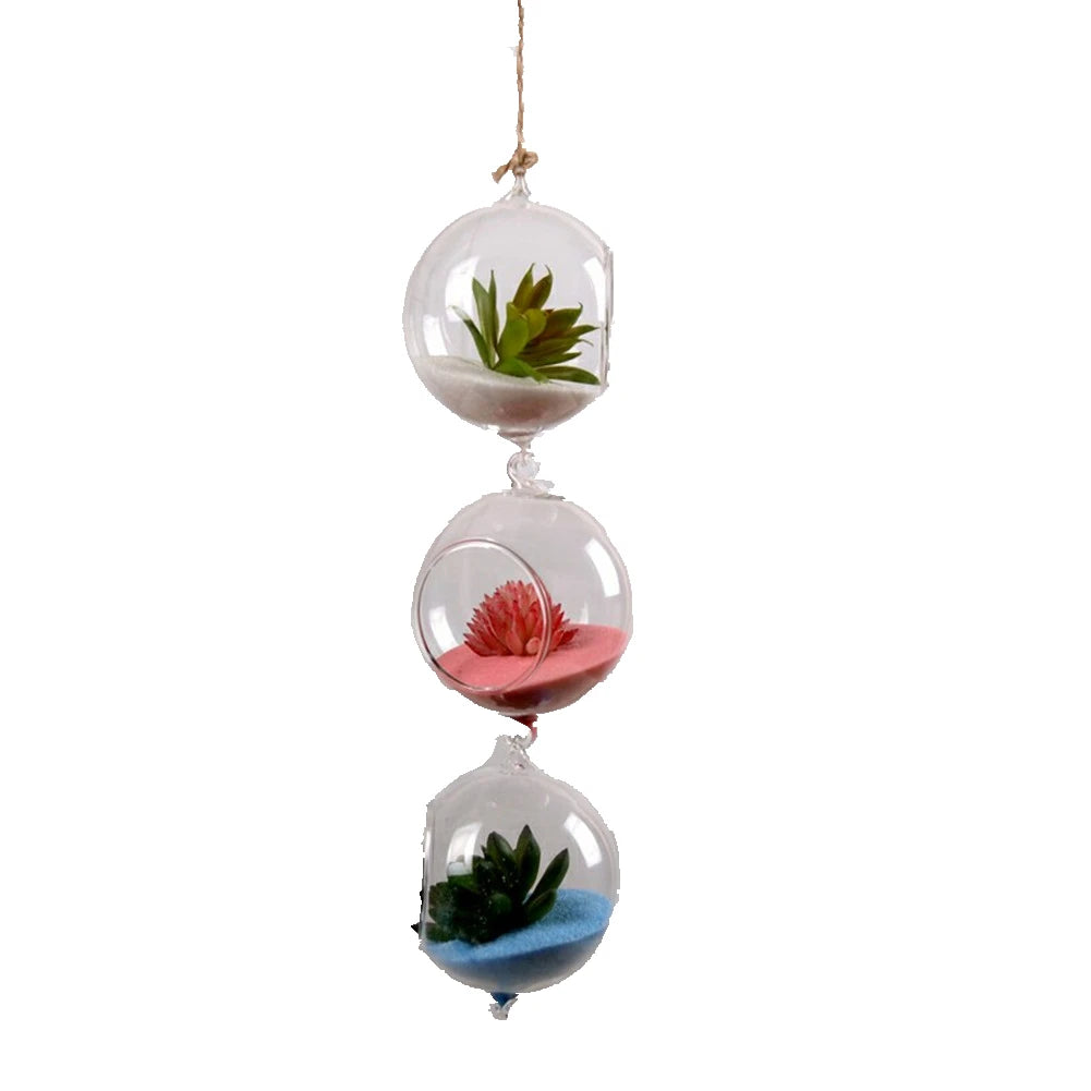 Hanging Ball Glass Flower Planter Vase Terrarium Container Landscape Bottle