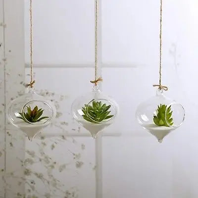 Hanging Ball Glass Flower Planter Vase Terrarium Container Landscape Bottle