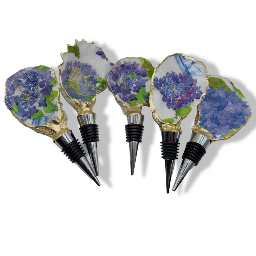 Hydrangea Harmony Wine Stopper