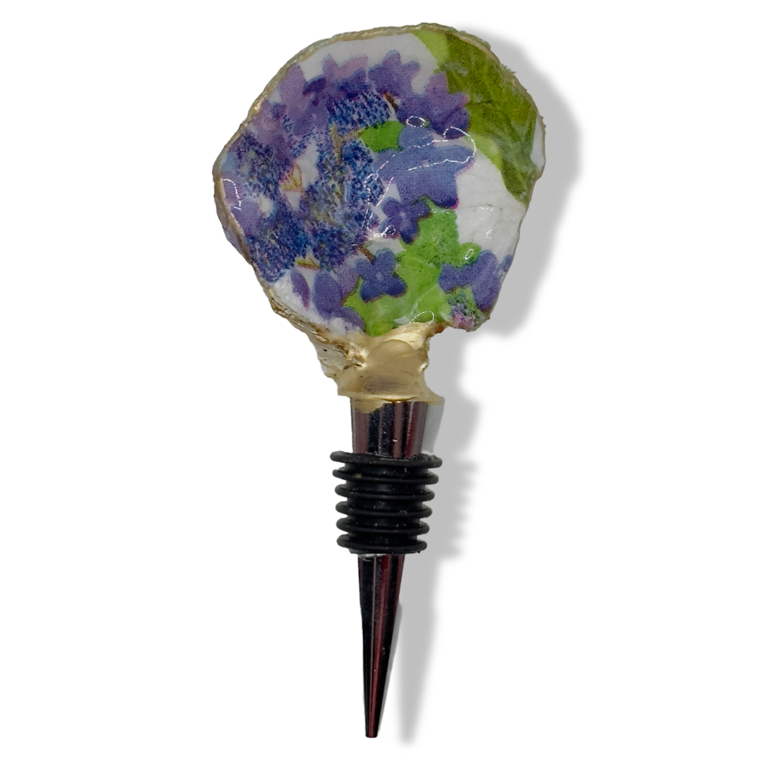 Hydrangea Harmony Wine Stopper