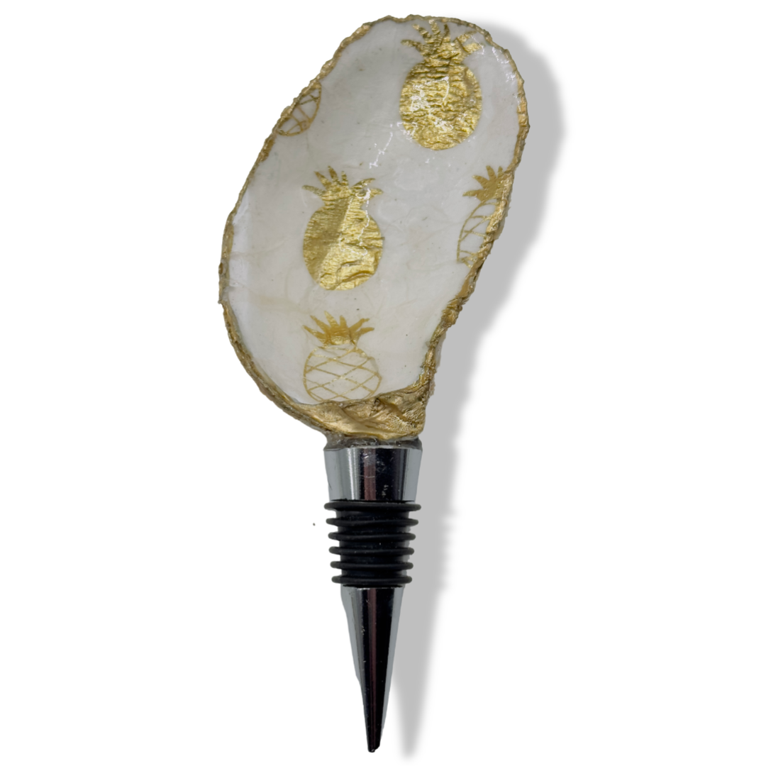 Tropical Gold Pineapple Wine Stopper