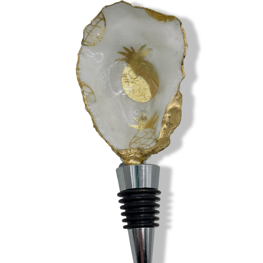 Tropical Gold Pineapple Wine Stopper