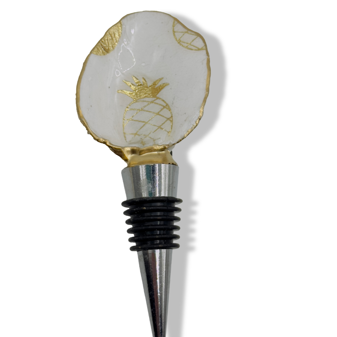 Tropical Gold Pineapple Wine Stopper