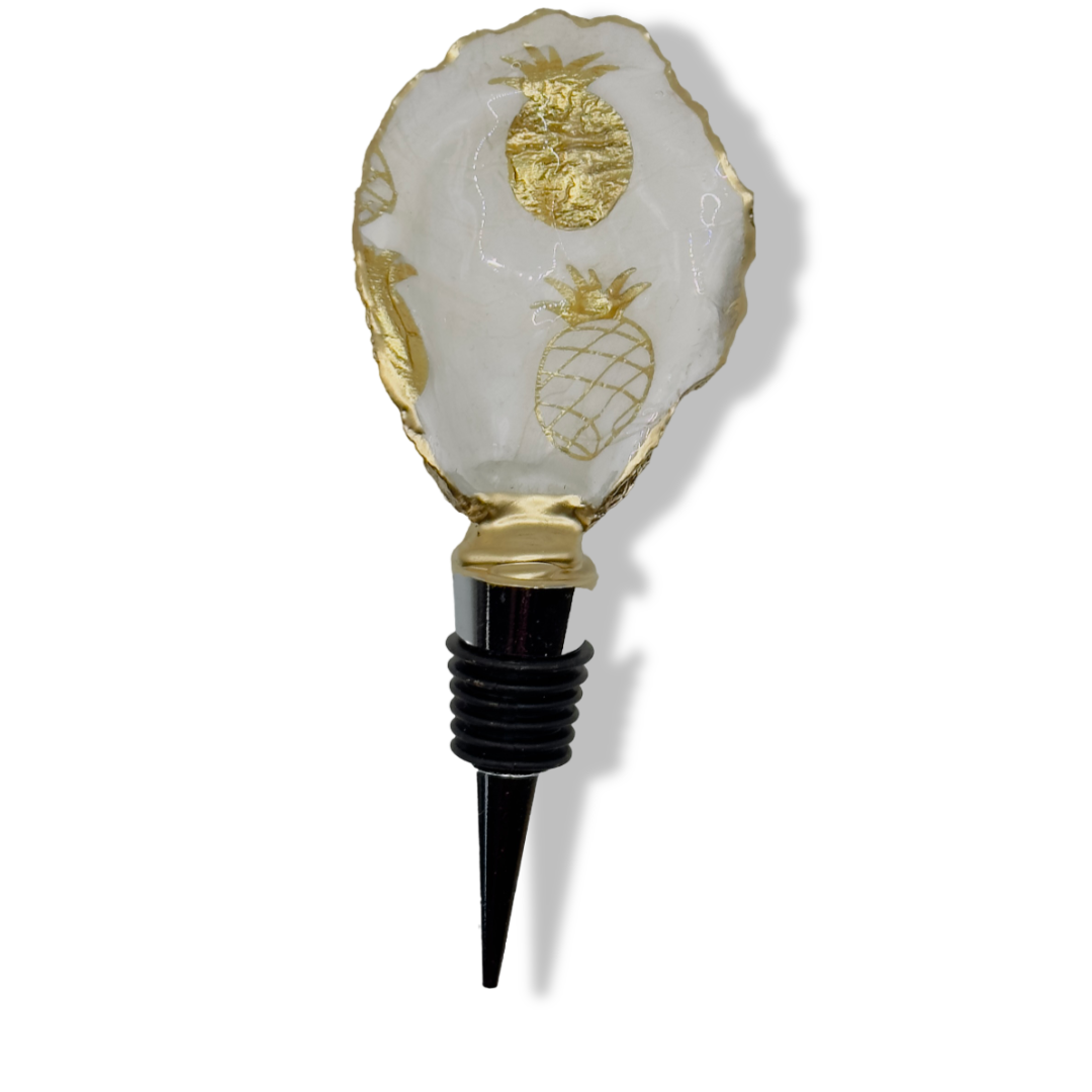 Tropical Gold Pineapple Wine Stopper