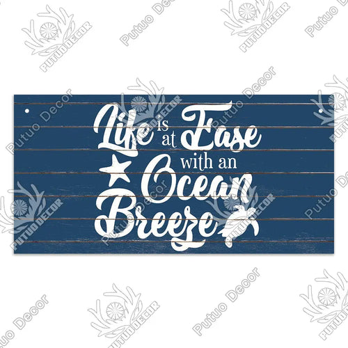 Beach Home Signs Wood Wall Plaque Wooden Signs Welcome