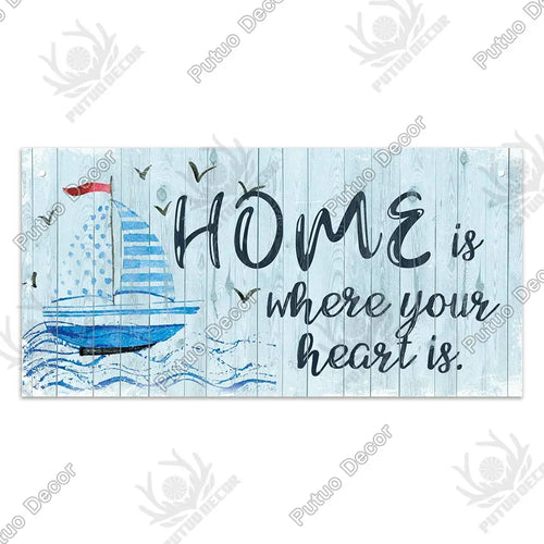 Beach Home Signs Wood Wall Plaque Wooden Signs Welcome