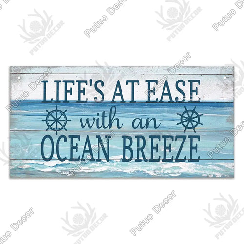 Beach Home Signs Wood Wall Plaque Wooden Signs Welcome