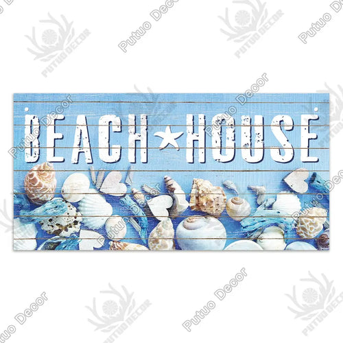 Beach Home Signs Wood Wall Plaque Wooden Signs Welcome