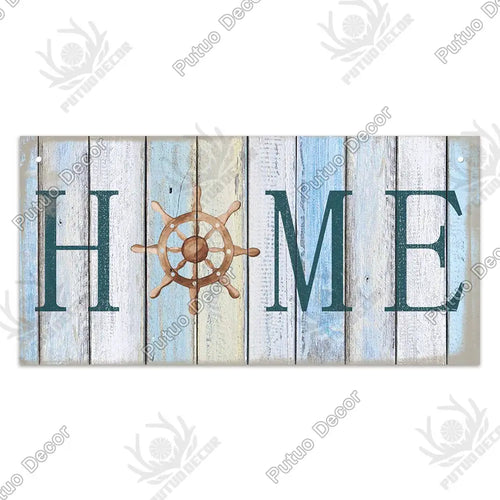 Beach Home Signs Wood Wall Plaque Wooden Signs Welcome