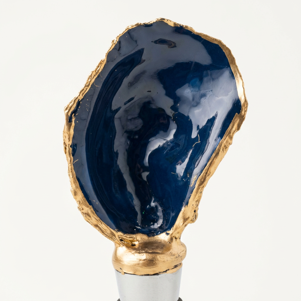 Coastal Blues Oyster Shell Stopper Set