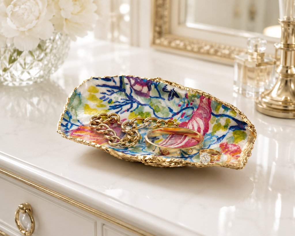 Undersea Shells Oyster Shell Jewelry Dish