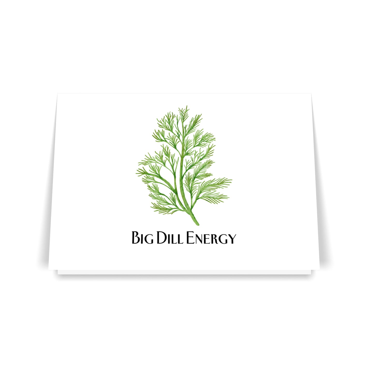 Big Dill 7x5 Folded Greeting Card (Set of 10)