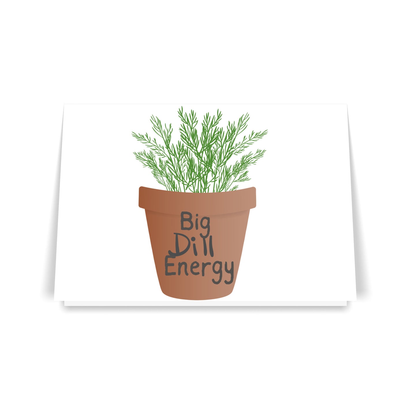 Big Dill Energy 7x5 Folded Greeting Card (Set of 10)