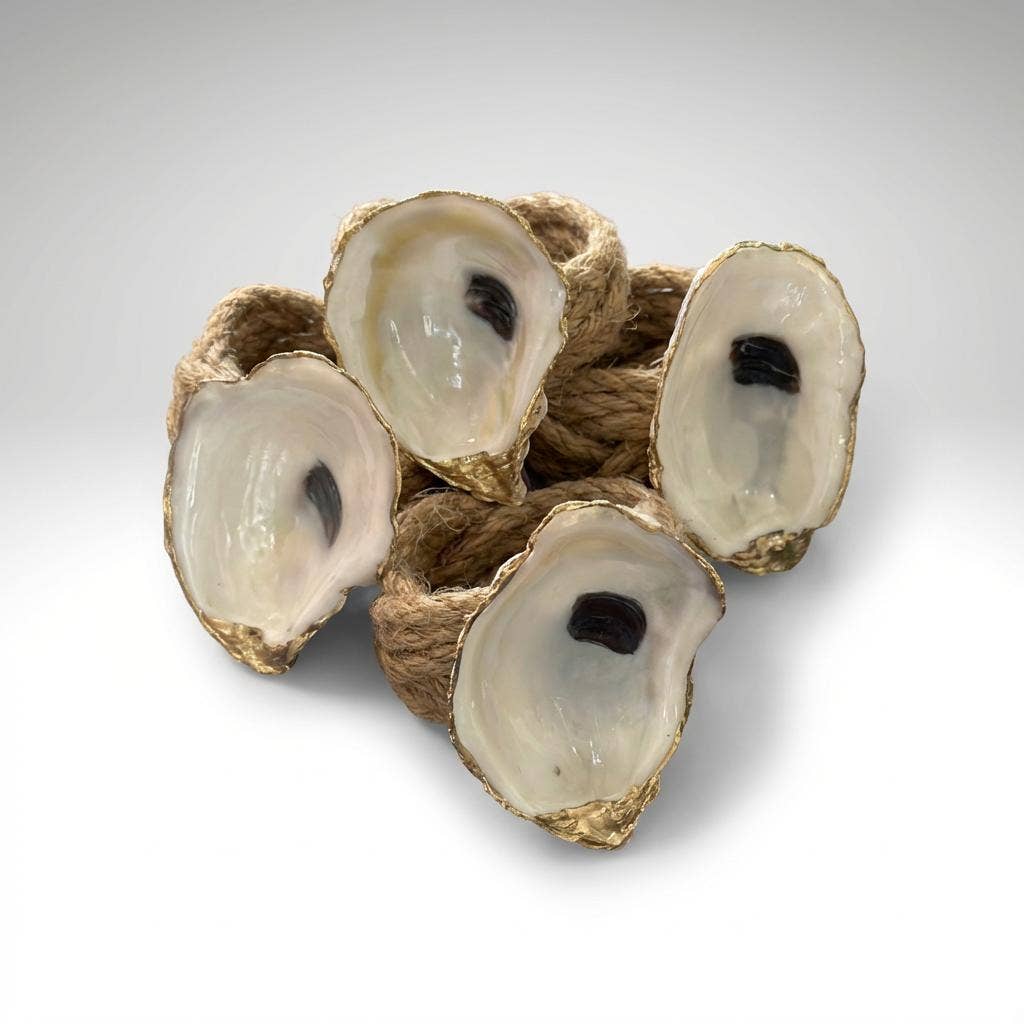 Oyster Shell Napkin Rings