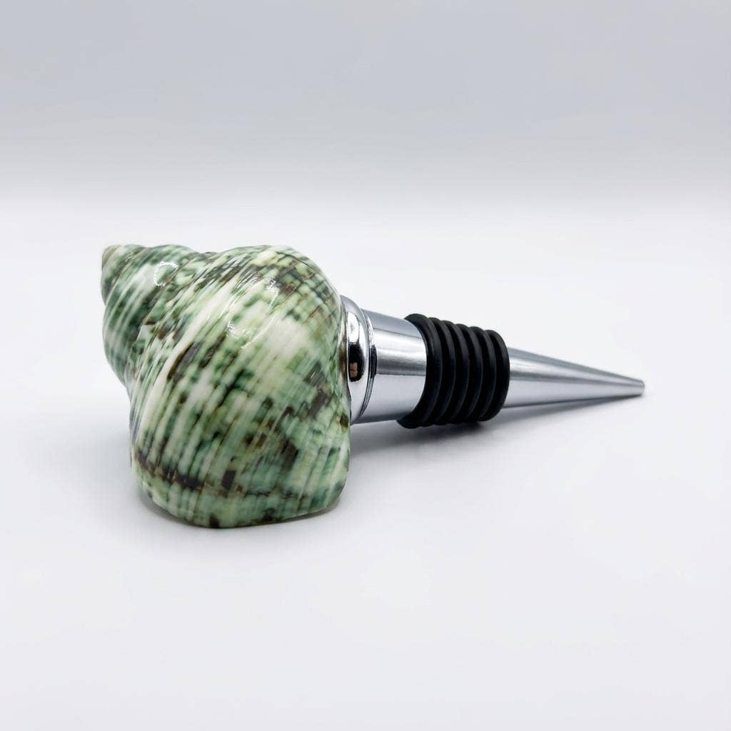 Green Turbo Shell Wine Stopper