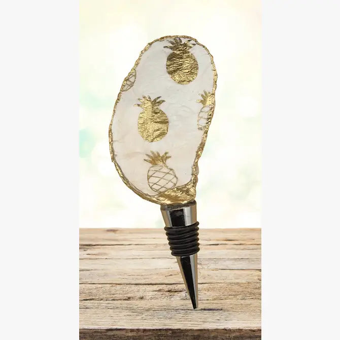 Tropical Gold Pineapple Wine Stopper