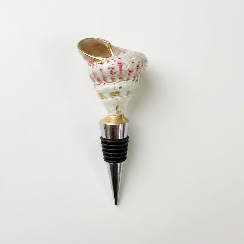 Strawberry Top Shell Wine Stopper