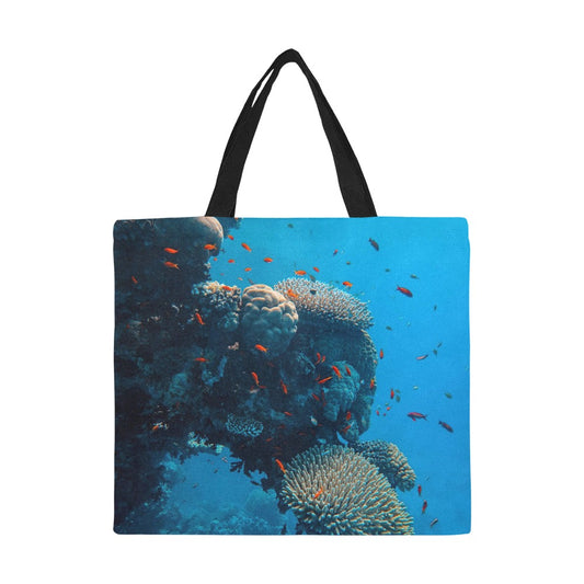 Ocean Large Canvas Tote Beach Bag