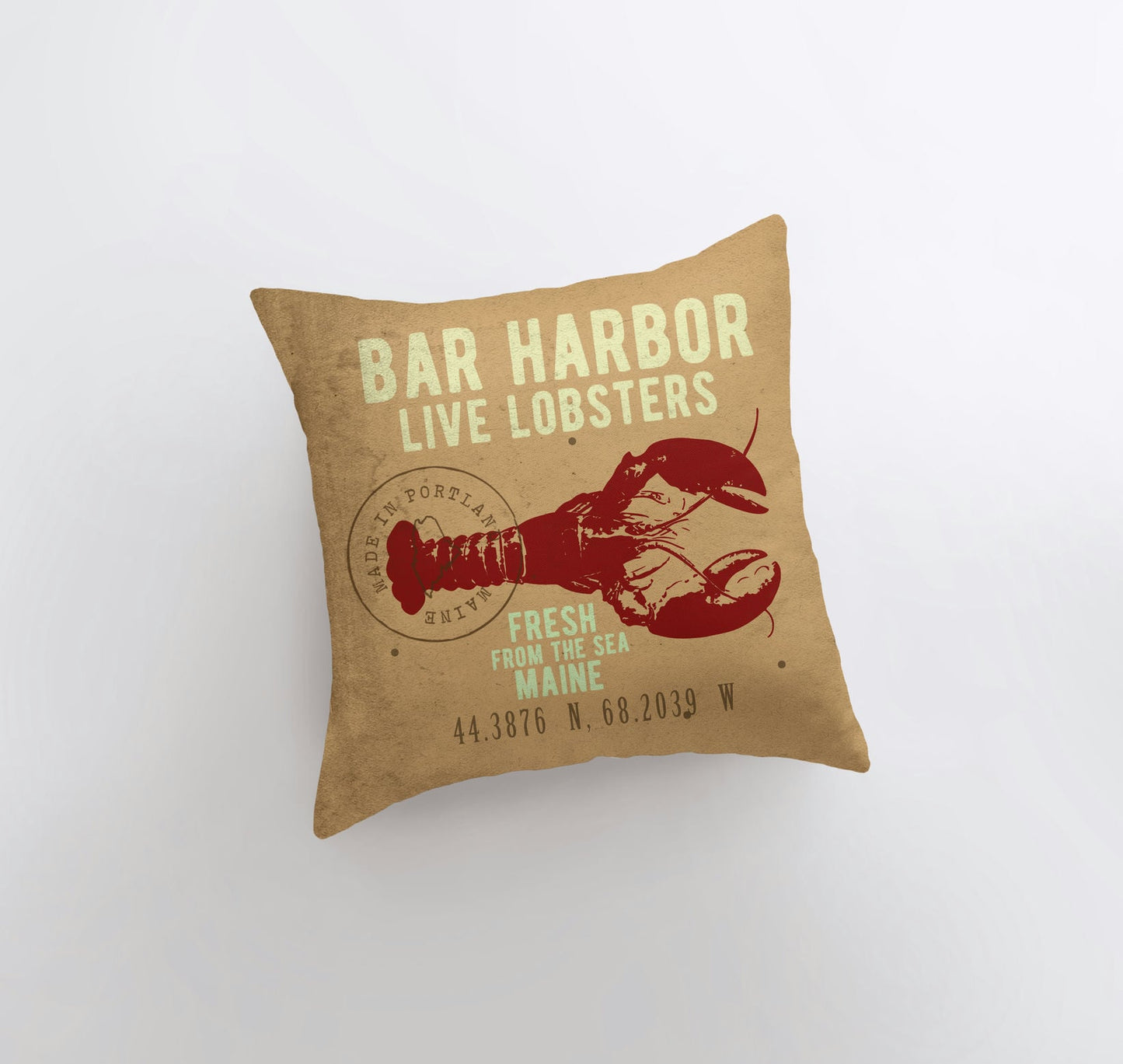 Bar Harbor Live Lobsters | Throw Pillow | Home Decor | Modern Decor | - Shell Yeah by Jaks18x18 InchesCover & Insertbarharborlivelobsters-9Home Decor