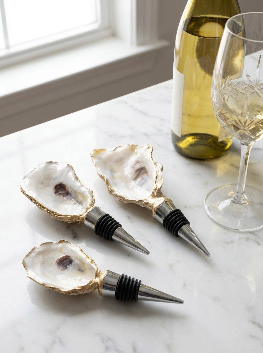Natural Oyster Shell Wine Stopper
