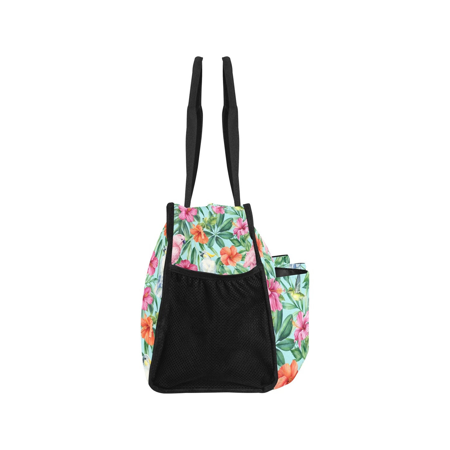 Tropical Bird Large Pocket Tote