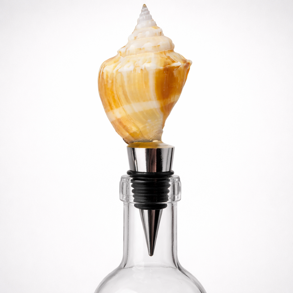 Natural Spiral Conch Shell Wine Stopper