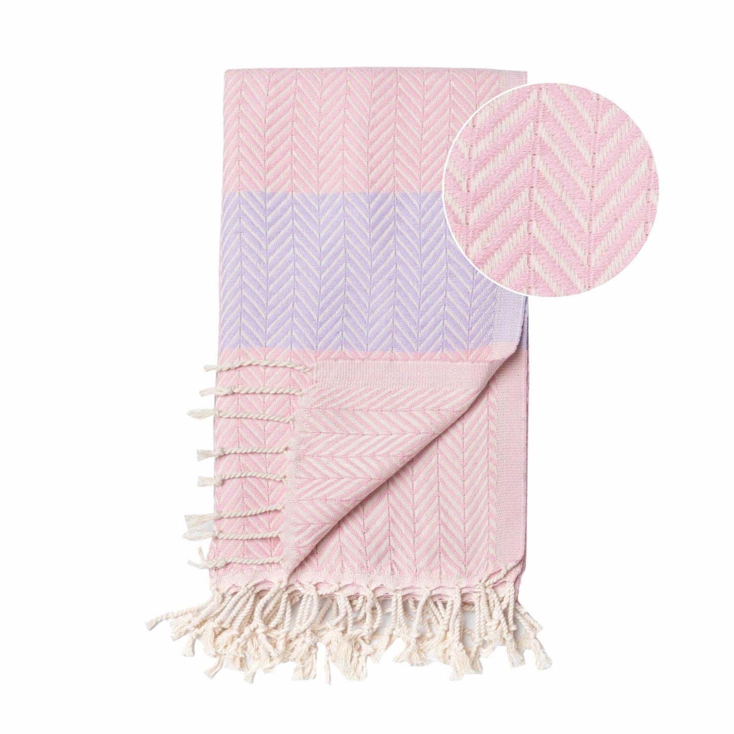 Beach Spa Turkish Hammam Towel Balik Pink/Lila - Shell Yeah by JaksMTDML109APMBBath & Beauty