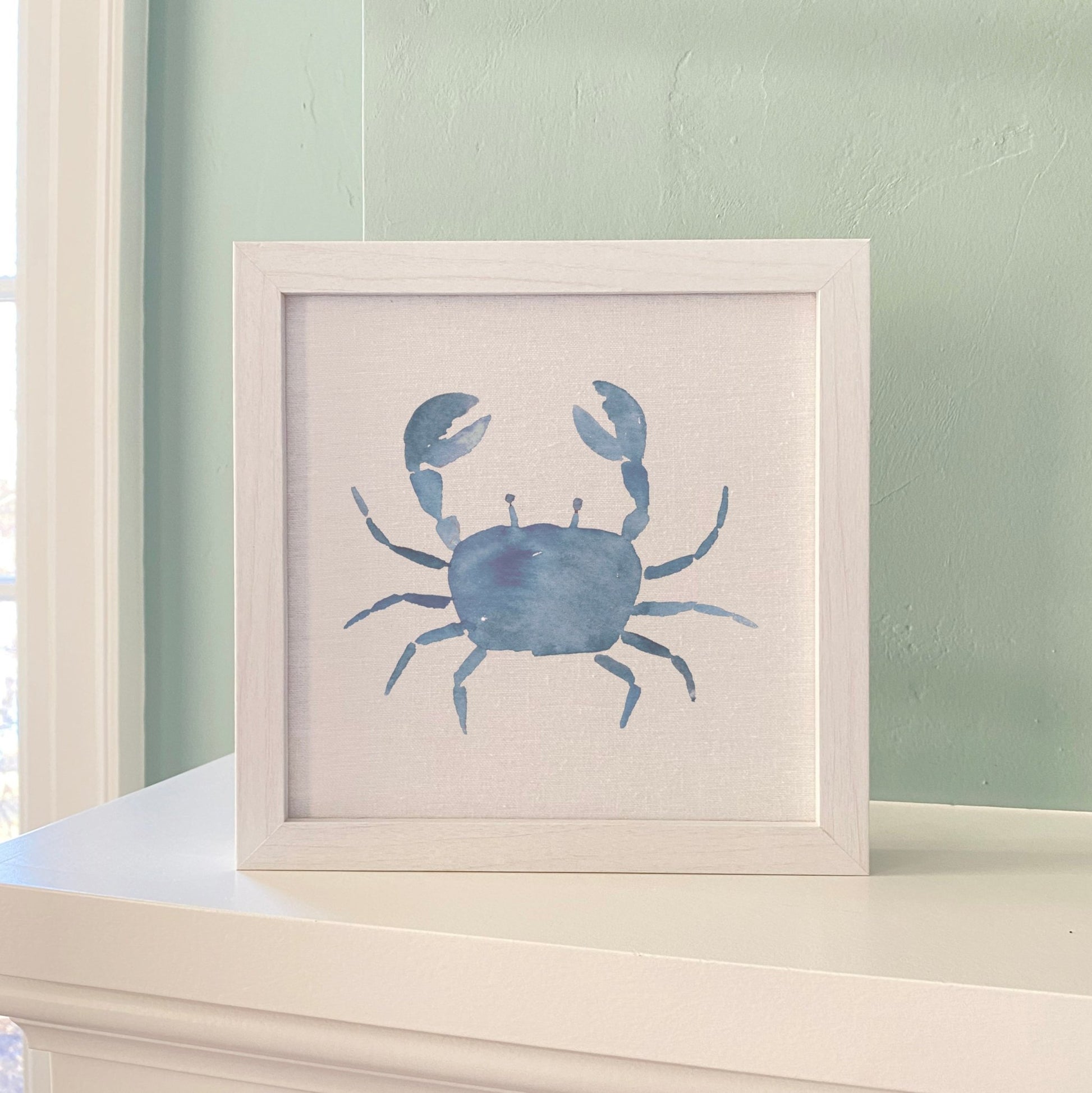 Blue Crab - Framed Sign - Shell Yeah by JaksWalnutCS-BFS-11111-BRNHome Decor