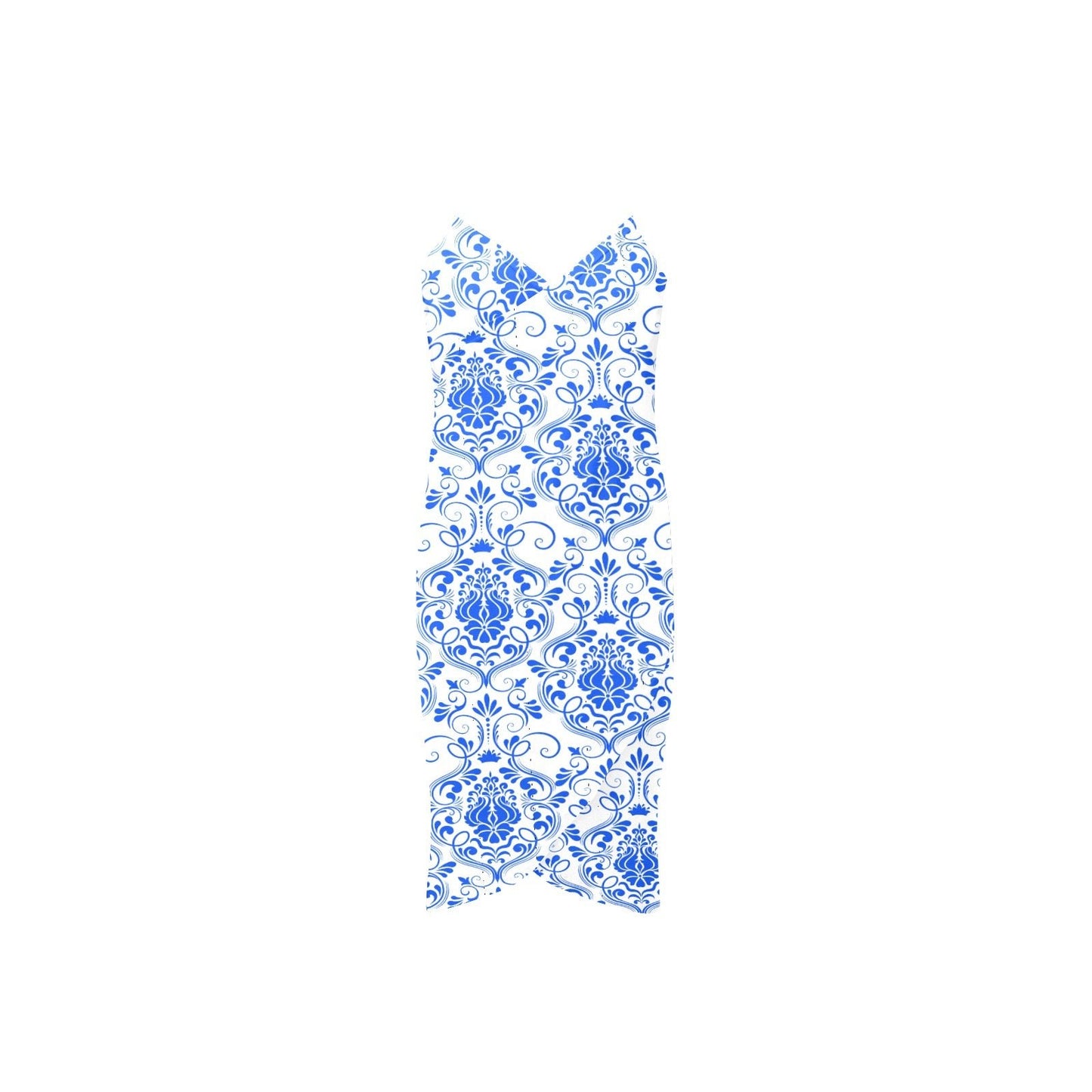 Blue Geometric Spaghetti Strap Backless Beach Dress - Shell Yeah by JaksWhiteSD632CAAD91294FAE8E7E1DEA13C4C66E