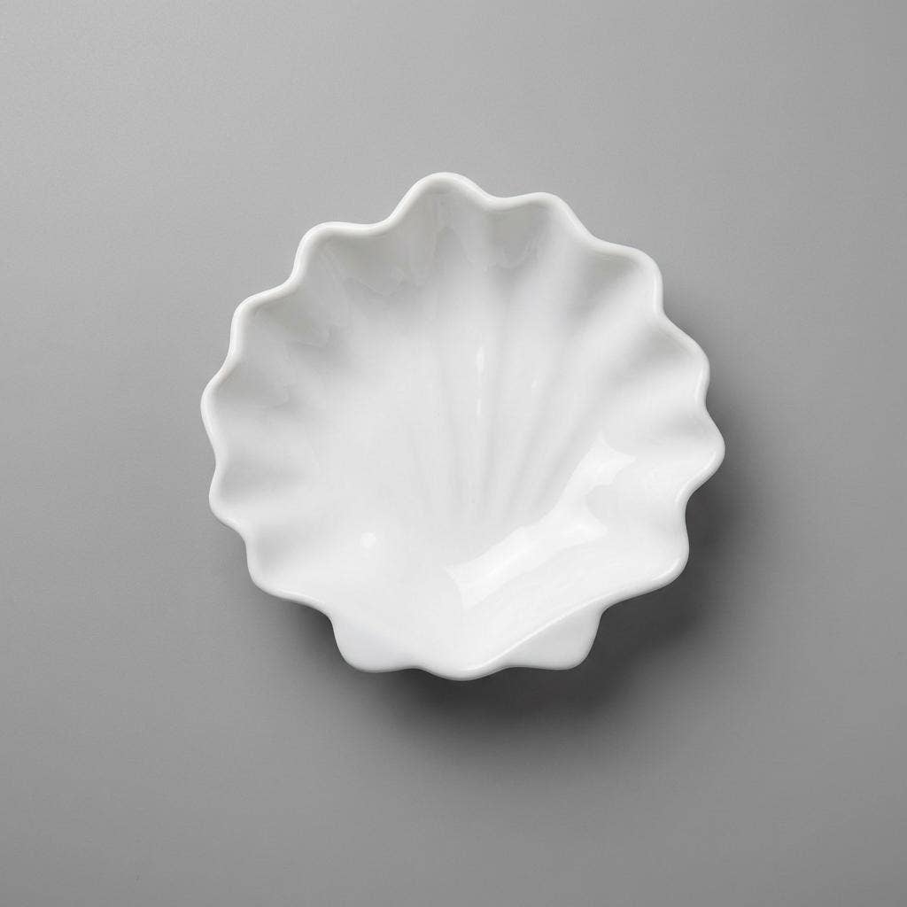 Scallop Shell Resin Dish Food Safe