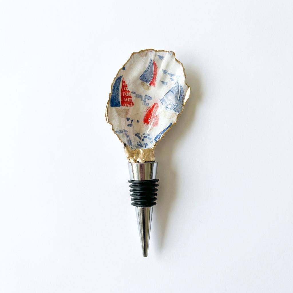 Harbor Regatta Oyster Shell Wine Stopper