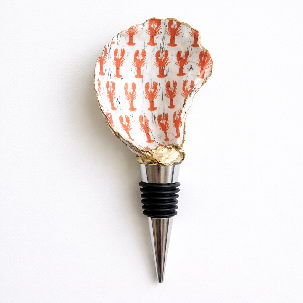 Lobster Oyster Shell Wine Stopper