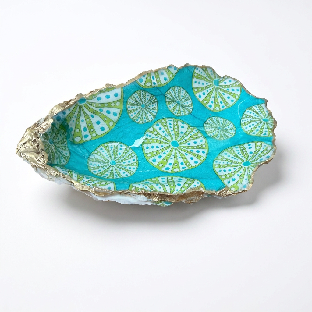Sea Urchin Tide Oyster Shell Jewelry Dish