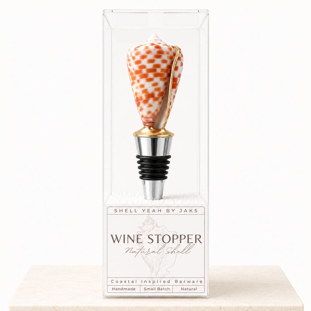 Micro Luxury Shell Wine Stopper Pack 12 Pc