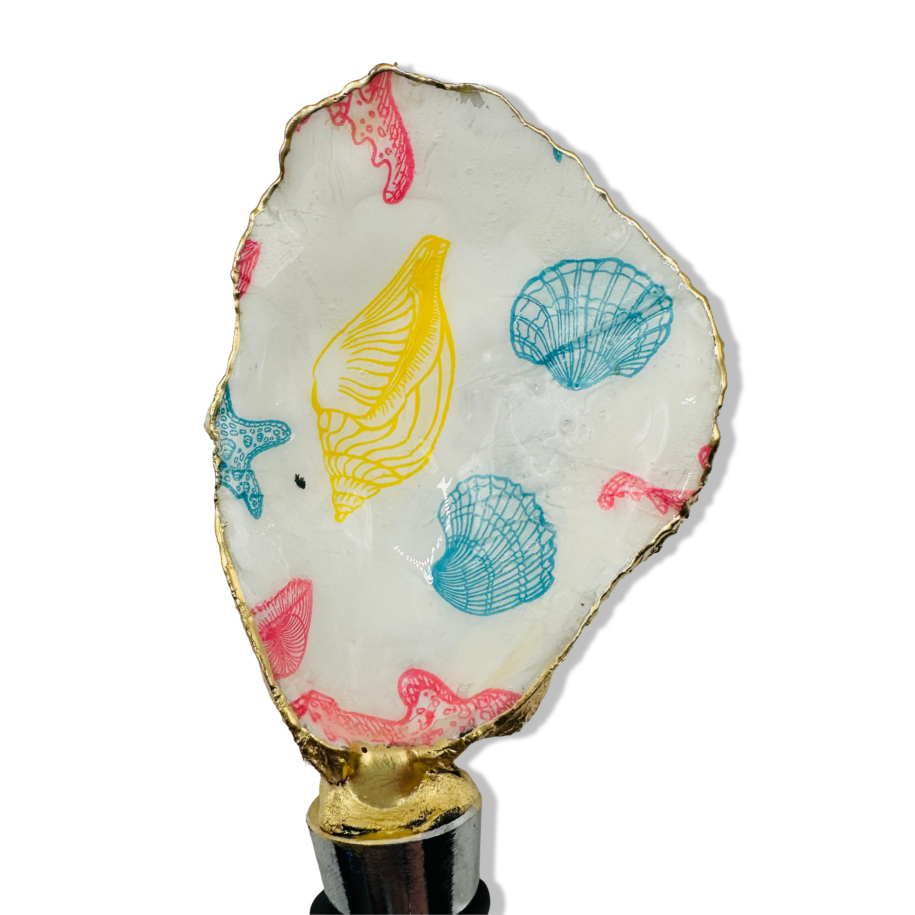 Shoreline Seashell Oyster Shell Wine Stopper