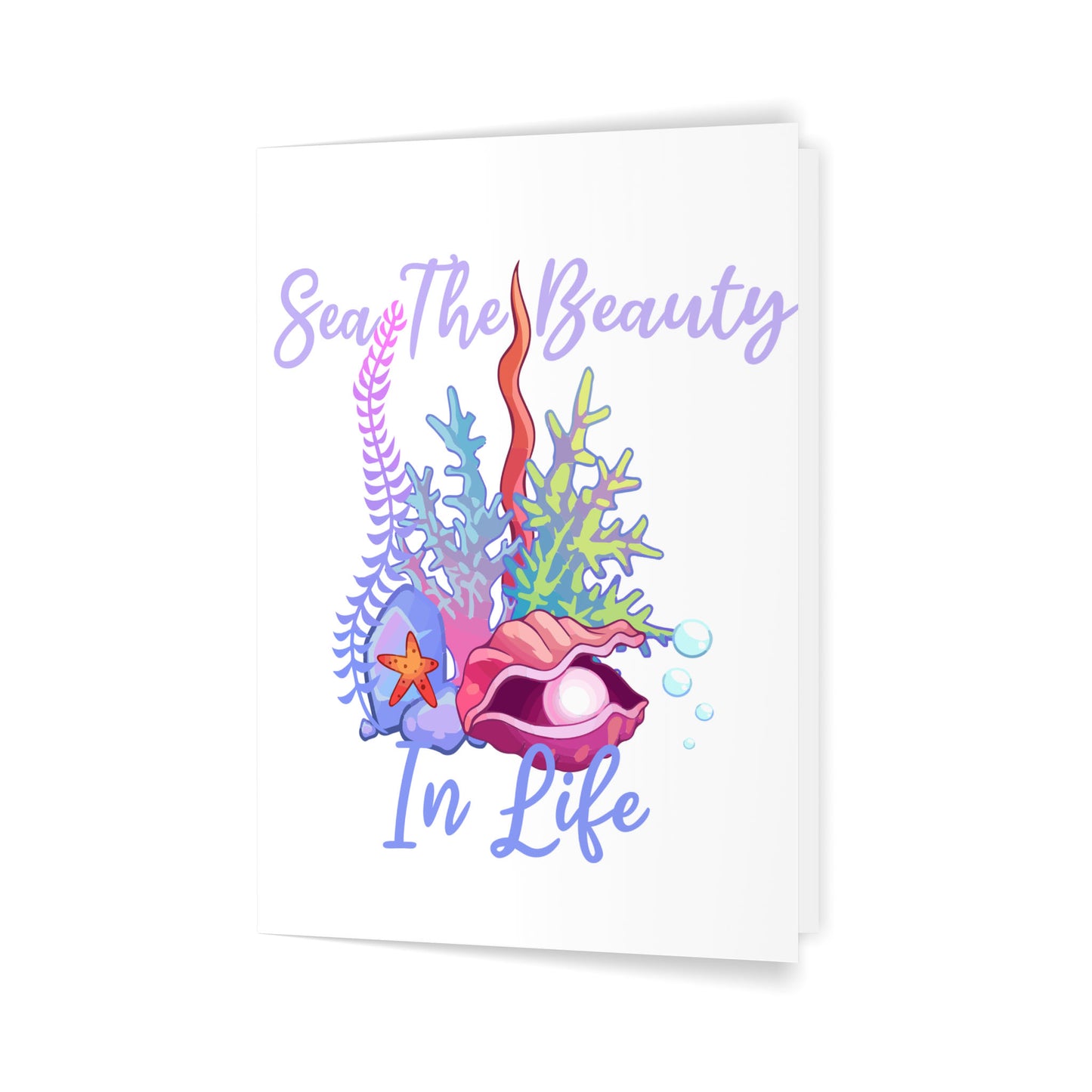 Sea The Beauty - 5x7 Folded Greeting Card (Set of 10)