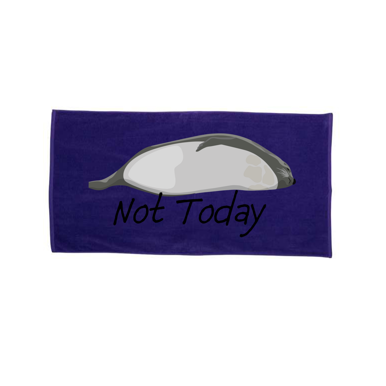 Not Today Velour Beach Towel