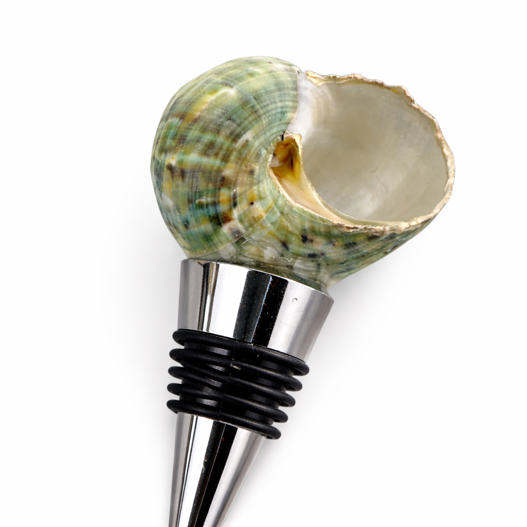 Green Turbo Shell Wine Stopper